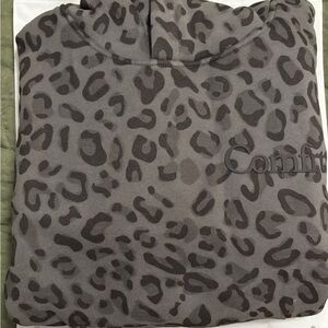 Comfrt Brand Gray Leopard Kids Hoodie